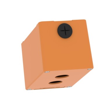 XAPO2502 - Empty control station, Harmony XAP, XB2 SL, zinc alloy, orange, M20, 2 cut outs 22mm, 80x130x77mm, UL cULus - Schneider Electric - Empty control station, Harmony XAP, XB2 SL, zinc alloy, orange, M20, 2 cut outs 22mm, 80x130x77mm, UL cULus - Schneider Electric - 1