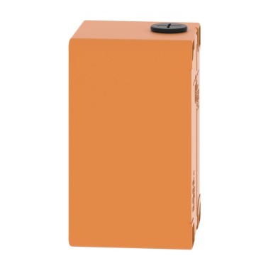 XAPO2602 - Empty control station, Harmony XAP, XB2 SL, zinc alloy, orange, M20, 2 cut outs 30mm with notches, 80x130x77, UL cULus - Schneider Electric - Empty control station, Harmony XAP, XB2 SL, zinc alloy, orange, M20, 2 cut outs 30mm with notches, 80x130x77, UL cULus - Schneider Electric - 3