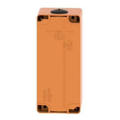 XAPO3504 - Harmony XAP, XB2 SL, Empty control station, zinc alloy, orange, M25, 4 cutouts 22mm, 80 x 175 x 77 - Schneider Electric - Harmony XAP, XB2 SL, Empty control station, zinc alloy, orange, M25, 4 cutouts 22mm, 80 x 175 x 77 - Schneider Electric - 4