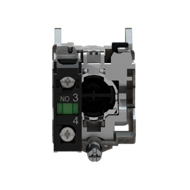 XB4BA21 - Push button, metal, Harmony XB4, flush, black, 22mm, spring return, unmarked, 1NO - Schneider Electric - Push button, metal, Harmony XB4, flush, black, 22mm, spring return, unmarked, 1NO - Schneider Electric - 3