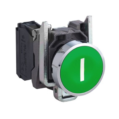 XB4BA3311 - Harmony XB4 - impulse push button - Ш22 - marked - green - 1F - clamp screw - Schneider Electric - Harmony XB4 - impulse push button - Ш22 - marked - green - 1F - clamp screw - Schneider Electric - 0