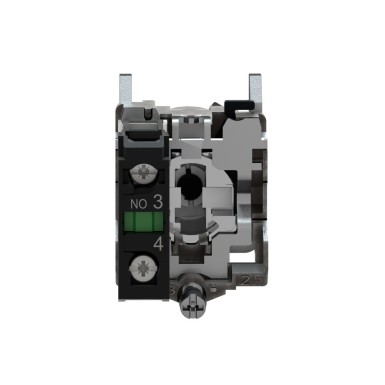 XB4BD41 - Selector switch, Harmony XB4, metal, black, 22mm, 3 positions, spring spring return, 1NO - Schneider Electric - Selector switch, Harmony XB4, metal, black, 22mm, 3 positions, spring spring return, 1NO - Schneider Electric - 1