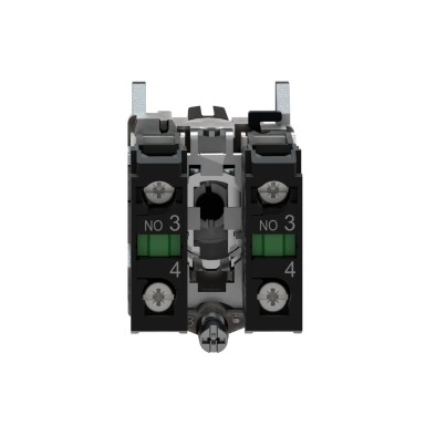 XB4BD53 - Selector switch, Harmony XB4, metal, black, 22mm, 3 positions, spring spring return, 2NO - Schneider Electric - Selector switch, Harmony XB4, metal, black, 22mm, 3 positions, spring spring return, 2NO - Schneider Electric - 2