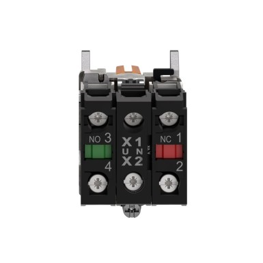 XB4BK135B5 - Illuminated selector switch, Harmony XB4, metal, orange handle, 22mm, universal LED, 3 positions, 1NO + 1NC, 24V AC DC - Schneider Electric - Illuminated selector switch, Harmony XB4, metal, orange handle, 22mm, universal LED, 3 positions, 1NO + 1NC, 24V AC DC - Schneider Electric - 1