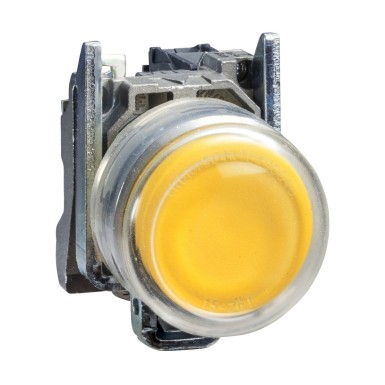 XB4BP51EX - Complete push button, Harmony XB4, yellow pushbutton ?22 mm, spring return, 1 NO, ATEX - Schneider Electric - Complete push button, Harmony XB4, yellow pushbutton ?22 mm, spring return, 1 NO, ATEX - Schneider Electric - 0