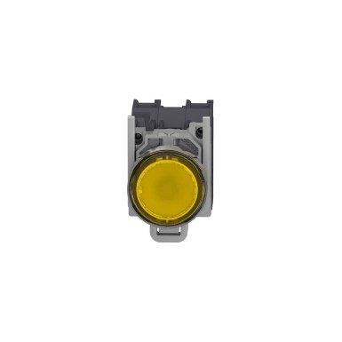 XB4BP583BM5GEX - Complete illuminated push button, Harmony XB4 - ATEX D, metal, yellow flush, 22mm, spring return, booted, 1NO, 24...254V AC/DC - Schneider Electric - Complete illuminated push button, Harmony XB4 - ATEX D, metal, yellow flush, 22mm, spring return, booted, 1NO, 24...254V AC/DC - Schneider Electric - 2