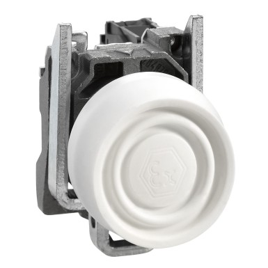 XB4BPS11EX - Complete push button, Harmony XB4, white pushbutton ?22 mm, spring return, 1 NO, ATEX - Schneider Electric - Complete push button, Harmony XB4, white pushbutton ?22 mm, spring return, 1 NO, ATEX - Schneider Electric - 0