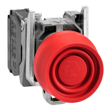 XB4BPS42EX - Complete push button, Harmony XB4, red pushbutton ?22 mm, spring return, 1 NC, ATEX - Schneider Electric - Complete push button, Harmony XB4, red pushbutton ?22 mm, spring return, 1 NC, ATEX - Schneider Electric - 0