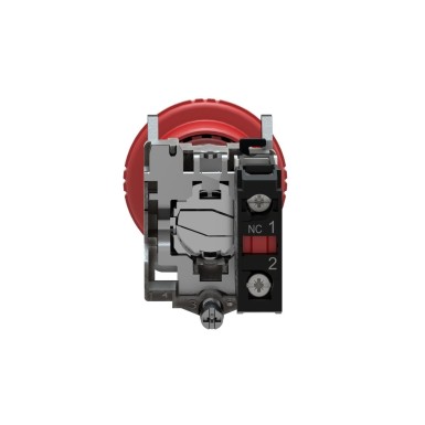 XB4BS8442 - Emergency stop switching off, Harmony XB4, metal, red mushroom 40mm, 22mm, trigger latching turn to release, 1NC - Schneider Electric - Emergency stop switching off, Harmony XB4, metal, red mushroom 40mm, 22mm, trigger latching turn to release, 1NC - Schneider Electric - 3