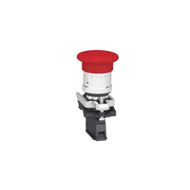 XB4BS8446 - Emergency stop switching off, Harmony XB4, metal, red mushroom 40mm, 22mm, trigger/latching turn to release, 1NC with monitoring - Schneider Electric - Emergency stop switching off, Harmony XB4, metal, red mushroom 40mm, 22mm, trigger/latching turn to release, 1NC with monitoring - Schneider Electric - 4