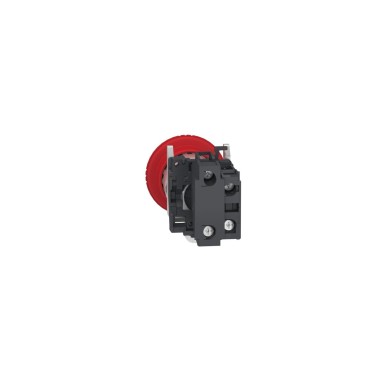 XB4BS84462 - Emergency stop switching off, Harmony XB4, metal, red mushroom 40mm, 22mm, trigger/latching turn to release, 2NC with monitoring - Schneider Electric - Emergency stop switching off, Harmony XB4, metal, red mushroom 40mm, 22mm, trigger/latching turn to release, 2NC with monitoring - Schneider Electric - 3