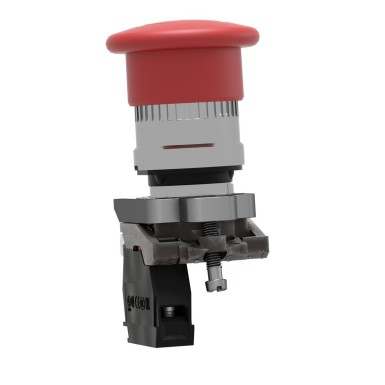 XB4BT842 - Emergency stop switching off, Harmony XB4, metal, red mushroom 40mm, 22mm, trigger latching push-pull, 1NC - Schneider Electric - Emergency stop switching off, Harmony XB4, metal, red mushroom 40mm, 22mm, trigger latching push-pull, 1NC - Schneider Electric - 5