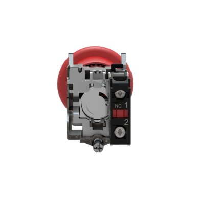 XB4BT842 - Emergency stop switching off, Harmony XB4, metal, red mushroom 40mm, 22mm, trigger latching push-pull, 1NC - Schneider Electric - Emergency stop switching off, Harmony XB4, metal, red mushroom 40mm, 22mm, trigger latching push-pull, 1NC - Schneider Electric - 4