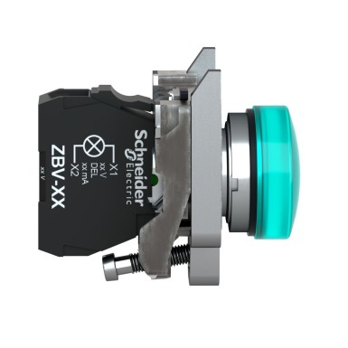 XB4BV63 - Harmony XB4 - BA9s indicator light - Ш22 - green - direct 250V max - clamp screw - Schneider Electric - Harmony XB4 - BA9s indicator light - Ш22 - green - direct 250V max - clamp screw - Schneider Electric - 3