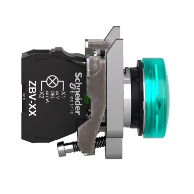 XB4BV63 - Harmony XB4 - BA9s indicator light - Ш22 - green - direct 250V max - clamp screw - Schneider Electric - Harmony XB4 - BA9s indicator light - Ш22 - green - direct 250V max - clamp screw - Schneider Electric - 13