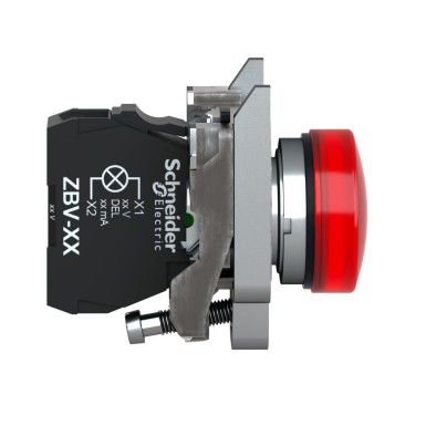 XB4BV64 - Harmony XB4 - BA9s indicator light - Ш22 - red - direct 250V max - clamp screw - Schneider Electric - Harmony XB4 - BA9s indicator light - Ш22 - red - direct 250V max - clamp screw - Schneider Electric - 3