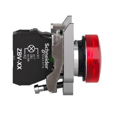 XB4BV64 - Harmony XB4 - BA9s indicator light - Ш22 - red - direct 250V max - clamp screw - Schneider Electric - Harmony XB4 - BA9s indicator light - Ш22 - red - direct 250V max - clamp screw - Schneider Electric - 12