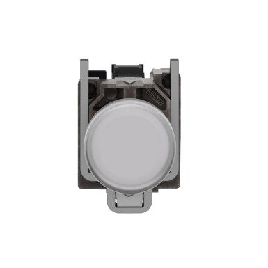 XB4BVB1 - Pilot light, Harmony XB4,metal, white, 22mm, universal LED, plain lens, 24V AC DC - Schneider Electric - Pilot light, Harmony XB4,metal, white, 22mm, universal LED, plain lens, 24V AC DC - Schneider Electric - 1