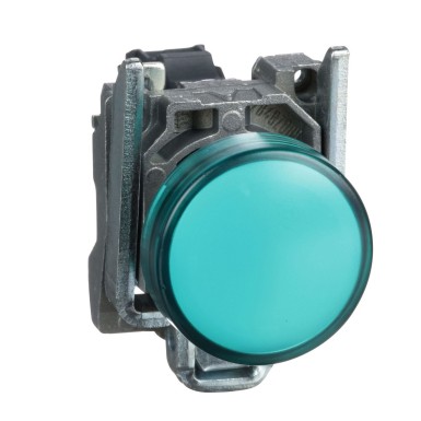 XB4BVB3 - Pilot light, Harmony XB4,metal, green, 22mm, universal LED, plain lens, 24V AC DC - Schneider Electric - Pilot light, Harmony XB4,metal, green, 22mm, universal LED, plain lens, 24V AC DC - Schneider Electric - 0