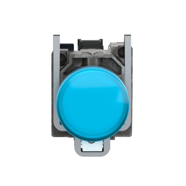 XB4BVB6 - Pilot light, Harmony XB4,metal, blue, 22mm, universal LED, plain lens, 24V AC DC - Schneider Electric - Pilot light, Harmony XB4,metal, blue, 22mm, universal LED, plain lens, 24V AC DC - Schneider Electric - 3