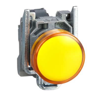 XB4BVG5 - Harmony XB4, Pilot light, metal, orange, ?22, plain lens with integral LED, 110?¦120 VAC - Schneider Electric - Harmony XB4, Pilot light, metal, orange, ?22, plain lens with integral LED, 110?¦120 VAC - Schneider Electric - 0