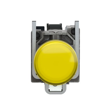 XB4BVM5 - Pilot light, Harmony XB4,metal, orange, 22mm, universal LED, plain lens, 230...240V AC - Schneider Electric - Pilot light, Harmony XB4,metal, orange, 22mm, universal LED, plain lens, 230...240V AC - Schneider Electric - 4