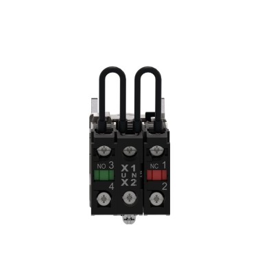 XB4BW24B5 - Push-to-test pilot light, Harmony XB4, metal, red, universal LED, screw clamp terminals, 24V - Schneider Electric - Push-to-test pilot light, Harmony XB4, metal, red, universal LED, screw clamp terminals, 24V - Schneider Electric - 3