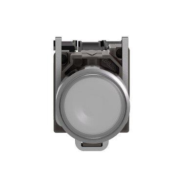 XB4BW31B5 - Illuminated push button, Harmony XB4, metal, white flush, 22mm, universal LED, plain lens, 1NO + 1NC, 24V AC DC - Schneider Electric - Illuminated push button, Harmony XB4, metal, white flush, 22mm, universal LED, plain lens, 1NO + 1NC, 24V AC DC - Schneider Electric - 5