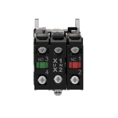 XB4BW35G5 - Illuminated push button, Harmony XB4, metal, orange flush, 22mm, universal LED, plain lens, 1NO + 1NC, 110...120V AC - Schneider Electric - Illuminated push button, Harmony XB4, metal, orange flush, 22mm, universal LED, plain lens, 1NO + 1NC, 110...120V AC - Schneider Electric - 6