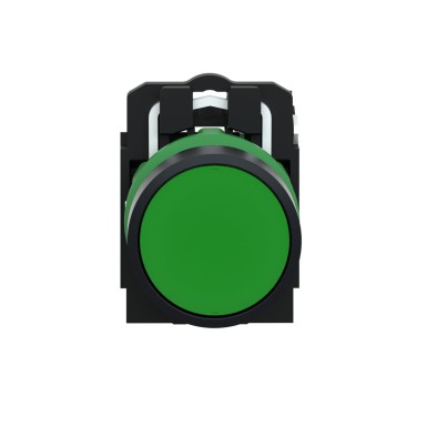 XB5AA31 - Push button, Harmony XB5, plastic, flush, green, 22mm, spring return, unmarked, 1NO - Schneider Electric - Push button, Harmony XB5, plastic, flush, green, 22mm, spring return, unmarked, 1NO - Schneider Electric - 2