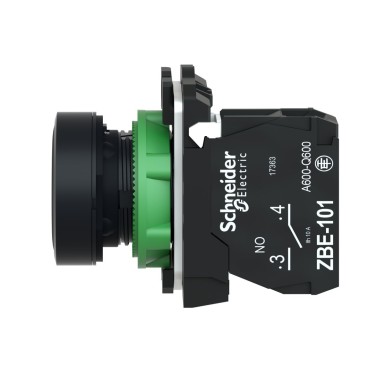 XB5AA3351 - Push button, Harmony XB5, plastic, flush, black,22mm, spring return, marked DOWN ARROW, 1NO - Schneider Electric - Push button, Harmony XB5, plastic, flush, black,22mm, spring return, marked DOWN ARROW, 1NO - Schneider Electric - 2