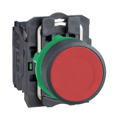 XB5AA41 - Push button, Harmony XB5, red projecting complete Diam22 spring return 1 NO unmarked - Schneider Electric - Push button, Harmony XB5, red projecting complete Diam22 spring return 1 NO unmarked - Schneider Electric - 0