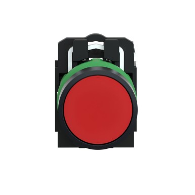 XB5AA41 - Push button, Harmony XB5, red projecting complete Diam22 spring return 1 NO unmarked - Schneider Electric - Push button, Harmony XB5, red projecting complete Diam22 spring return 1 NO unmarked - Schneider Electric - 3