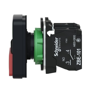 XB5AL73415 - Double-headed push button, Harmony XB5, plastic, 22mm, 1 green flush marked I + 1 red projecting marked O, 1NO+1NC - Schneider Electric - Double-headed push button, Harmony XB5, plastic, 22mm, 1 green flush marked I + 1 red projecting marked O, 1NO+1NC - Schneider Electric - 3