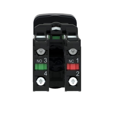 XB5AL73415 - Double-headed push button, Harmony XB5, plastic, 22mm, 1 green flush marked I + 1 red projecting marked O, 1NO+1NC - Schneider Electric - Double-headed push button, Harmony XB5, plastic, 22mm, 1 green flush marked I + 1 red projecting marked O, 1NO+1NC - Schneider Electric - 4