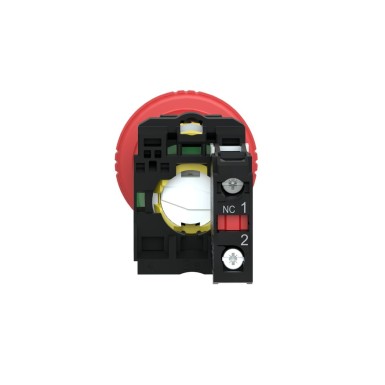 XB5AS8442 - Emergency stop switching off, Harmony XB5, plastic, red mushroom 40mm, 22mm, trigger latching turn to release, 1NC - Schneider Electric - Emergency stop switching off, Harmony XB5, plastic, red mushroom 40mm, 22mm, trigger latching turn to release, 1NC - Schneider Electric - 5