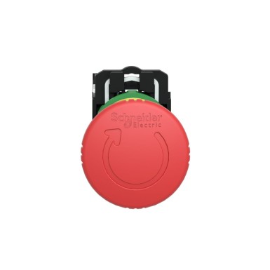 XB5AS8442 - Emergency stop switching off, Harmony XB5, plastic, red mushroom 40mm, 22mm, trigger latching turn to release, 1NC - Schneider Electric - Emergency stop switching off, Harmony XB5, plastic, red mushroom 40mm, 22mm, trigger latching turn to release, 1NC - Schneider Electric - 2