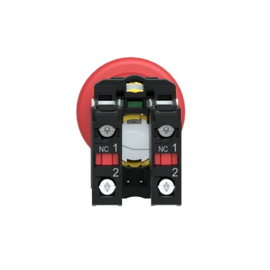 XB5AS8444 - Emergency stop switching off, Harmony XB5, plastic, red mushroom 40mm, 22mm, trigger latching turn to release, 2NC - Schneider Electric - Emergency stop switching off, Harmony XB5, plastic, red mushroom 40mm, 22mm, trigger latching turn to release, 2NC - Schneider Electric - 3