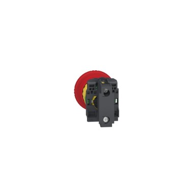 XB5AS8446 - Emergency stop switching off, Harmony XB5, plastic, red mushroom 40mm, 22mm, trigger/latching turn to release, 1NC with monitoring - Schneider Electric - Emergency stop switching off, Harmony XB5, plastic, red mushroom 40mm, 22mm, trigger/latching turn to release, 1NC with monitoring - Schneider Electric - 1