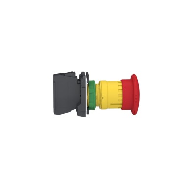 XB5AS8446 - Emergency stop switching off, Harmony XB5, plastic, red mushroom 40mm, 22mm, trigger/latching turn to release, 1NC with monitoring - Schneider Electric - Emergency stop switching off, Harmony XB5, plastic, red mushroom 40mm, 22mm, trigger/latching turn to release, 1NC with monitoring - Schneider Electric - 3