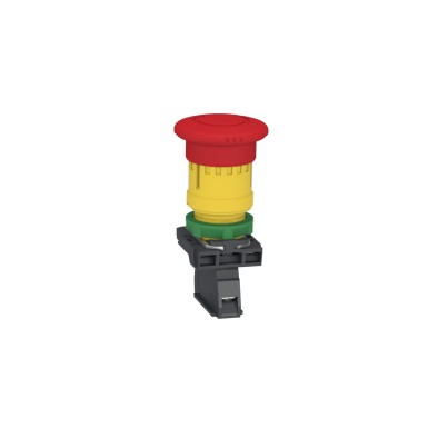 XB5AS8446 - Emergency stop switching off, Harmony XB5, plastic, red mushroom 40mm, 22mm, trigger/latching turn to release, 1NC with monitoring - Schneider Electric - Emergency stop switching off, Harmony XB5, plastic, red mushroom 40mm, 22mm, trigger/latching turn to release, 1NC with monitoring - Schneider Electric - 6