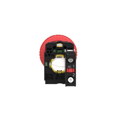 XB5AS9442 - Emergency stop switching off, Harmony XB5, plastic, red mushroom 40mm, 22mm trigger latching key release, 1NC - Schneider Electric - Emergency stop switching off, Harmony XB5, plastic, red mushroom 40mm, 22mm trigger latching key release, 1NC - Schneider Electric - 3