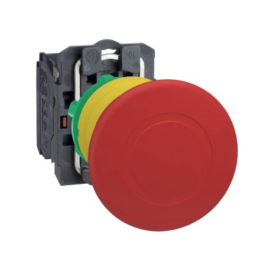 XB5AT842 - Emergency stop switching off, Harmony XB5, plastic, red mushroom 40mm, 22mm trigger latching push-pull, 1NC - Schneider Electric - Emergency stop switching off, Harmony XB5, plastic, red mushroom 40mm, 22mm trigger latching push-pull, 1NC - Schneider Electric - 0