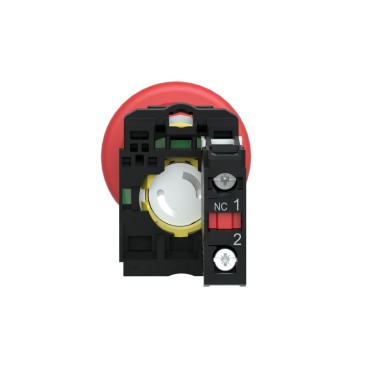 XB5AT842 - Emergency stop switching off, Harmony XB5, plastic, red mushroom 40mm, 22mm trigger latching push-pull, 1NC - Schneider Electric - Emergency stop switching off, Harmony XB5, plastic, red mushroom 40mm, 22mm trigger latching push-pull, 1NC - Schneider Electric - 3