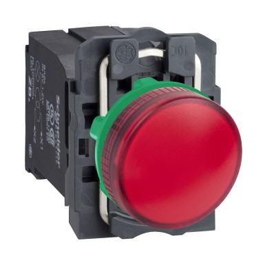 XB5AV44 - Pilot light, Harmony XB5, red complete ?22 mm plain lens with BA9s bulb 220...240 V - Schneider Electric - Pilot light, Harmony XB5, red complete ?22 mm plain lens with BA9s bulb 220...240 V - Schneider Electric - 0