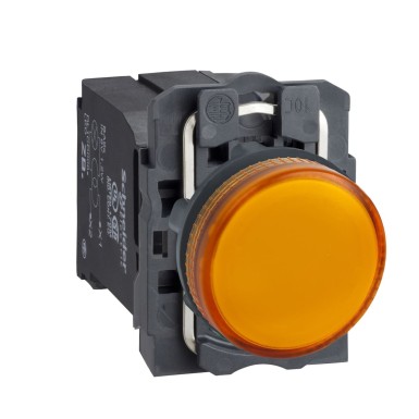 XB5AV45 - Pilot light, Harmony XB5, orange complete ?22 mm plain lens with BA9s bulb 220...240 V - Schneider Electric - Pilot light, Harmony XB5, orange complete ?22 mm plain lens with BA9s bulb 220...240 V - Schneider Electric - 0