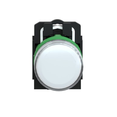 XB5AVB1 - pilot light, Harmony XB5, grey plastic, white, 22mm, universal LED, plain lens, 24V AC DC - Schneider Electric - pilot light, Harmony XB5, grey plastic, white, 22mm, universal LED, plain lens, 24V AC DC - Schneider Electric - 6