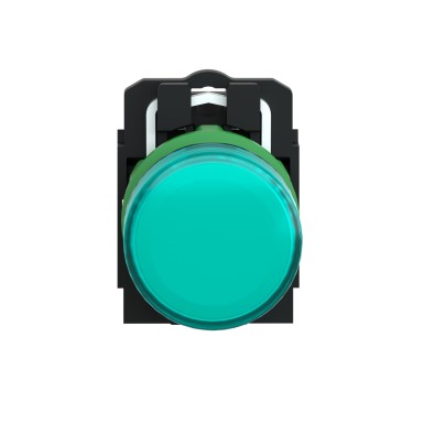 XB5AVB3 - pilot light, Harmony XB5, grey plastic, green, 22mm, universal LED, plain lens, 24V AC DC - Schneider Electric - pilot light, Harmony XB5, grey plastic, green, 22mm, universal LED, plain lens, 24V AC DC - Schneider Electric - 4