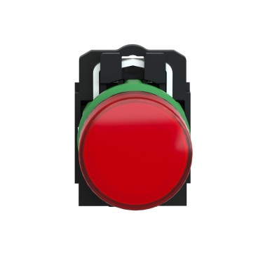 XB5AVB4 - pilot light, Harmony XB5, grey plastic, red, 22mm, universal LED, plain lens, 24V AC DC - Schneider Electric - pilot light, Harmony XB5, grey plastic, red, 22mm, universal LED, plain lens, 24V AC DC - Schneider Electric - 4