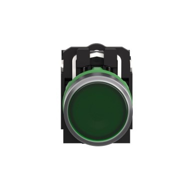 XB5AW33B3 - Illuminated push button, Harmony XB5, plastic, green flush, 22mm, universal LED, plain lens, 2NO, 24V AC DC - Schneider Electric - Illuminated push button, Harmony XB5, plastic, green flush, 22mm, universal LED, plain lens, 2NO, 24V AC DC - Schneider Electric - 5